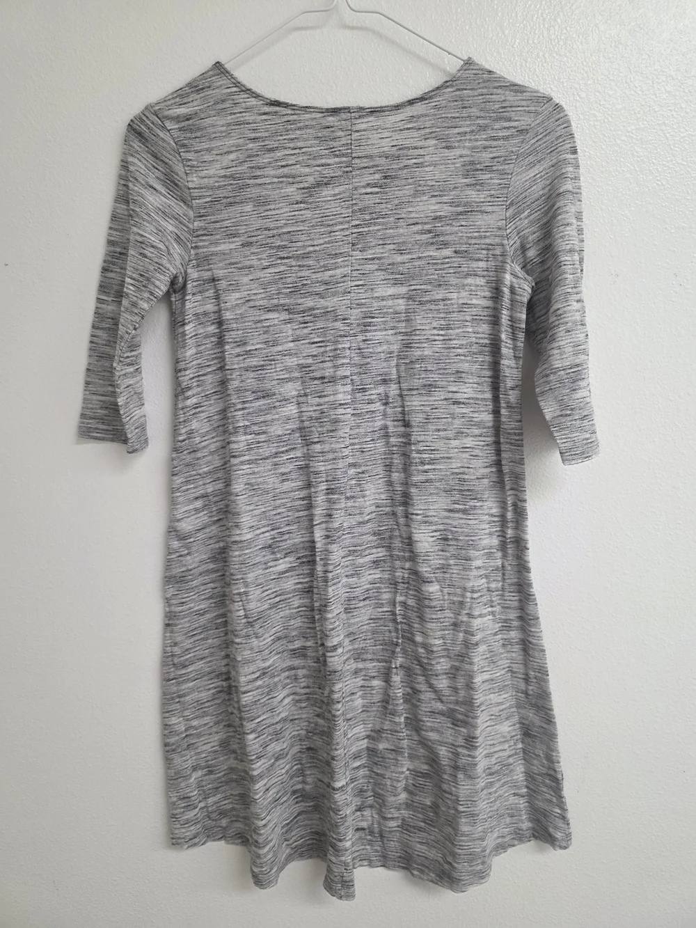 Old Navy Gray Space-Dye Long Sleeve Scoop Dress (0527)